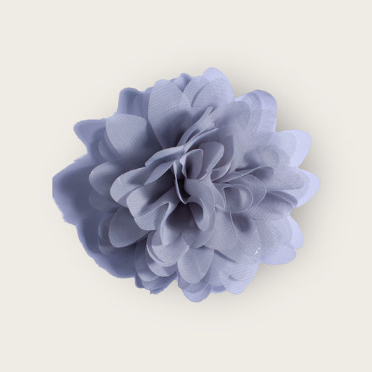 Dahlia Flower Hair Clip - Grey