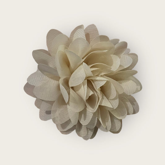 Dahlia Flower Hair Clip - Kahki