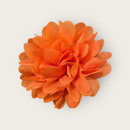 Dahlia Flower Hair Clip - Orange