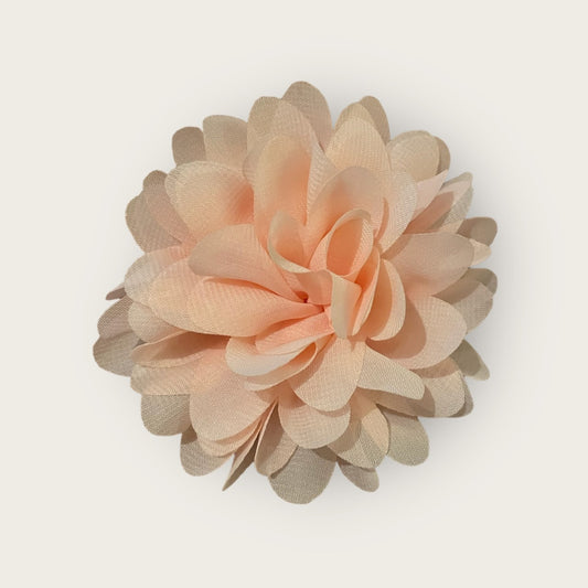 Dahlia Flower Hair Clip - Peach